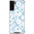 Blue Tie Dye Galaxy S21 FE Clear Case
